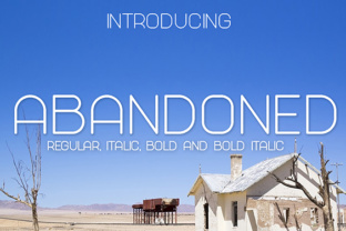 Abandoned Font: Clean Sans Serif for Polished Branding