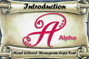 Alpha Monogram: A Script Handwritten Font for Polished Branding