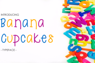 Banana Cupcakes: A Cutesy Sans Serif Font for Charming Editorial Design