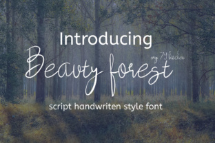 Beauty Forest: A Calm, Beautiful Handwritten Font for Brand Identity