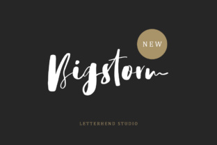 Bigstorm Script: A Handmade Script Font for Crafters & Sellers