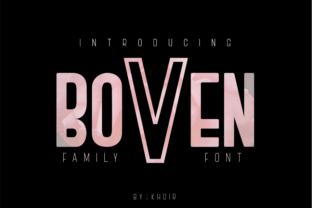 Boven: A Modern Sans Serif Font That Builds Brand Trust