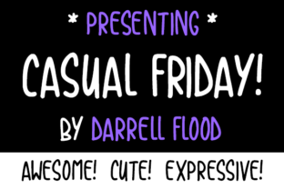 Casual Friday Font: A Script Handwritten Marker Typeface for Cute Notes