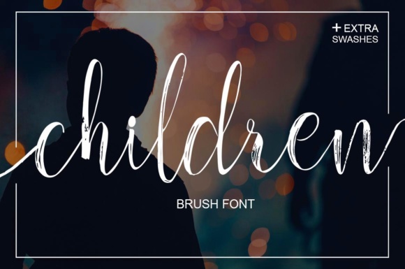 Children Font: A Thin Hand-Brushed Script for Rustic Charm