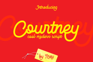 Courtney Script Font for Handmade Branding