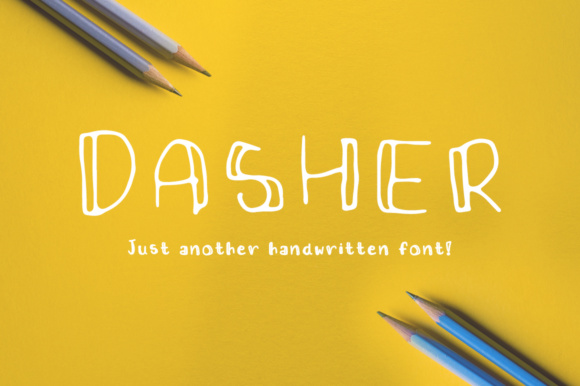 Dasher: A Cute Sans Serif Font for Handmade Creators