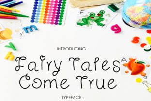 Fairy Tales Come True Script Handwritten Font for Girly Branding