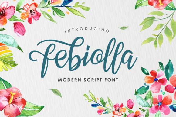 Febiolla Script Font for Handmade Labels & Printables