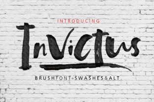 Invictus: A Hand-Painted Script Handwritten Font for Thoughtful Typography