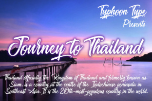 Journey to Thailand Font for Elegant, Legible Display Typography