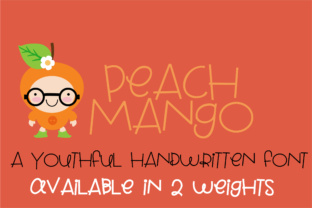 Peach Mango Font: A Cute & Whimsical Script Handwritten Typeface