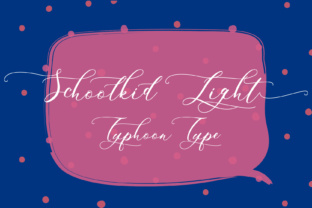 Schoolkid Light: Ornate Script Handwritten Font for Elegant Product Design