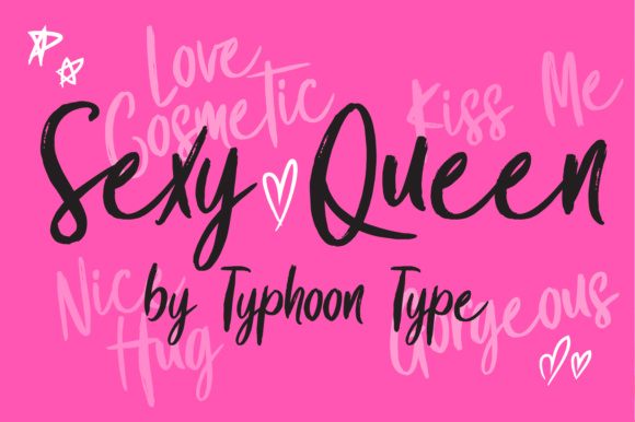 Sexy Queen Font for Handmade Beauty & Fashion Branding