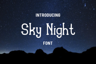 Sky Night Font for Friendly, Casual Design Projects