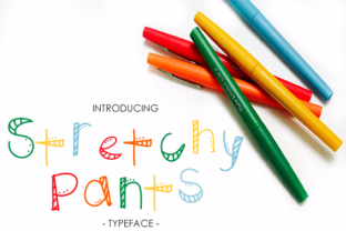 Stretchy Pants Font for Fun, Vibrant Digital Branding