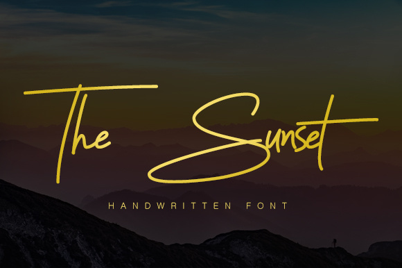 The Sunset: A Modern Handwritten Font for Scroll-Stopping Brand Content