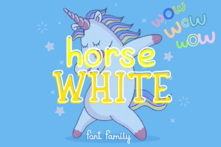 White Horse: A Charming Script Handwritten Font Born from Childhood Creativity