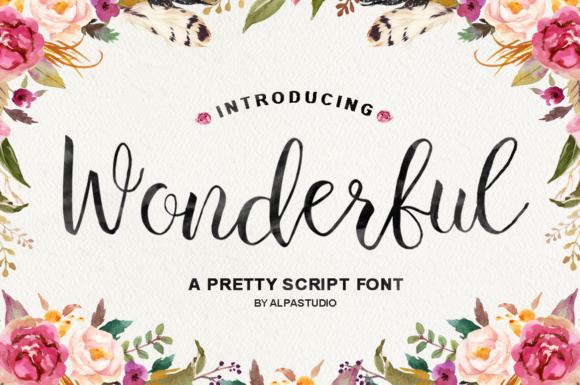 Wonderful Script: A Whimsical Hand-Brushed Font Worth Downloading