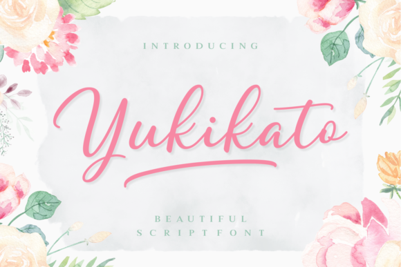 Yukikato Script Font for Feminine Brand Identity